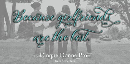 Cinque Donne Font Poster 7