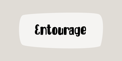 Entourage Font Poster 1