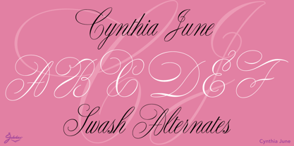 Cynthia June JF Font Poster 4