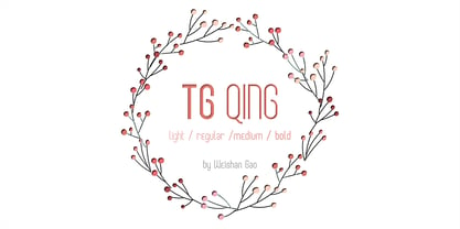 TG Qing Font Poster 4