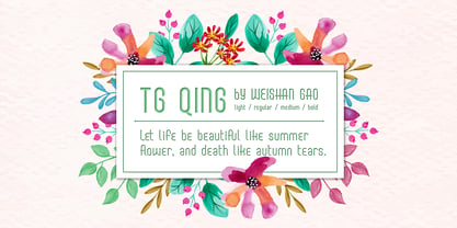 TG Qing Font Poster 1