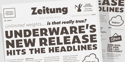 Zeitung Pro Font Poster 10