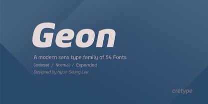 Geon Font Poster 1