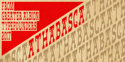 Athabasca Font Poster 1