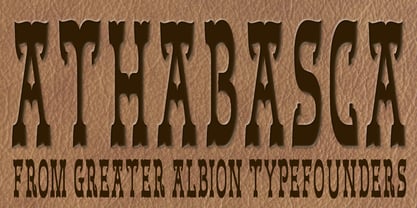 Athabasca Font Poster 5