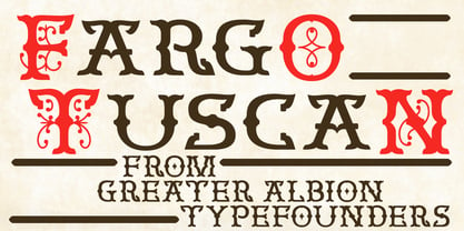 Fargo Tuscan Font Poster 1