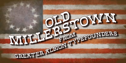 Old Millerstown Font Poster 2