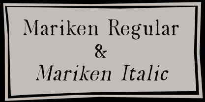 Mariken Font Poster 4