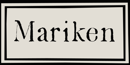 Mariken Font Poster 1