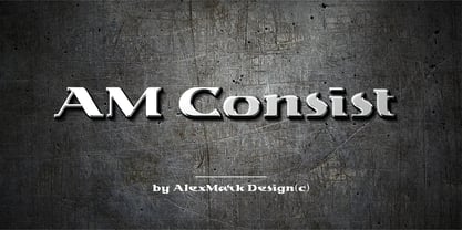 AM Consist Font Poster 2