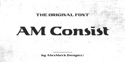 AM Consist Font Poster 5