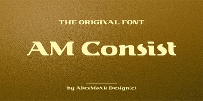 AM Consist Font Poster 4