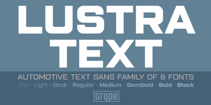 Lustra Text Fuente Póster 1