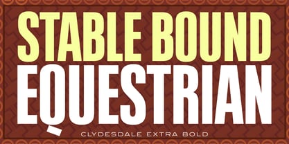 Clydesdale Font Poster 1