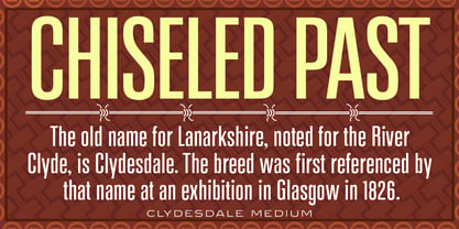 Clydesdale Font Poster 3