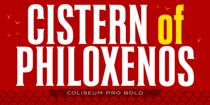 Coliseum Pro Font Poster 2