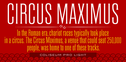 Coliseum Pro Font Poster 5