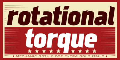 Mechanic Gothic DST Font Poster 1