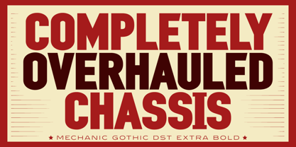 Mechanic Gothic DST Font Poster 5