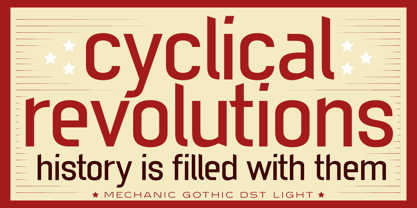 Mechanic Gothic DST Font Poster 8