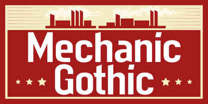 Mechanic Gothic DST Font Poster 9