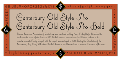 Canterbury Old Style Pro Fuente Póster 5