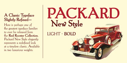 Packard New Style Fuente Póster 5