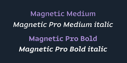 Magnetic Pro Font Poster 8