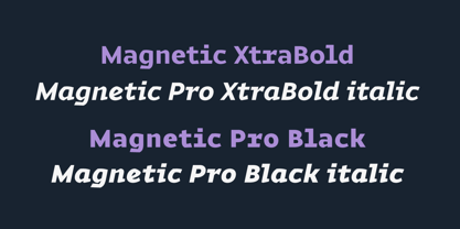 Magnetic Pro Font Poster 9