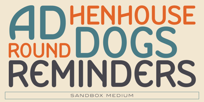 Sandbox Font Poster 3