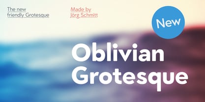 Oblivian Grotesque Fuente Póster 1