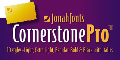 Cornerstone Pro Font Poster 1