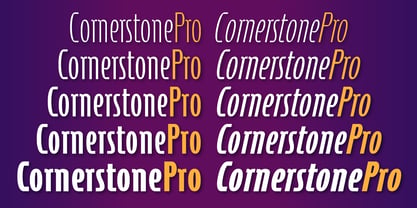 Cornerstone Pro Font Poster 2