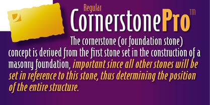 Cornerstone Pro Font Poster 3