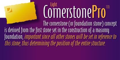 Cornerstone Pro Font Poster 4