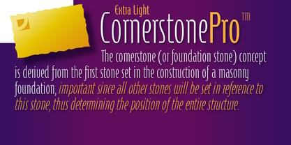 Cornerstone Pro Font Poster 5