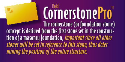 Cornerstone Pro Font Poster 6