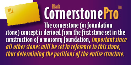 Cornerstone Pro Font Poster 7