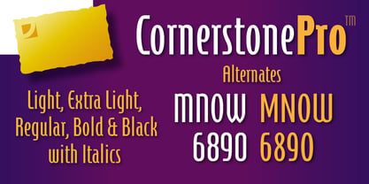 Cornerstone Pro Font Poster 8