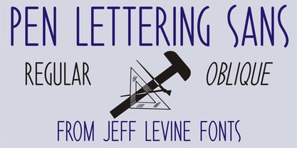 Pen Lettering Sans JNL Font Poster 1