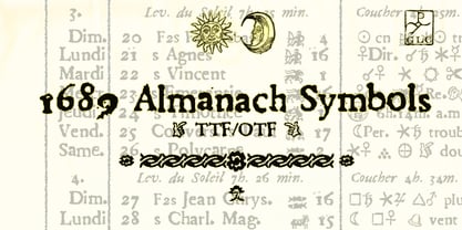1689 Almanach Font Poster 3