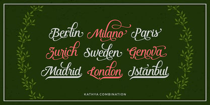 Kathya Script Fuente Póster 3