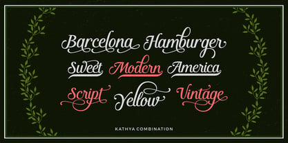 Kathya Script Fuente Póster 6