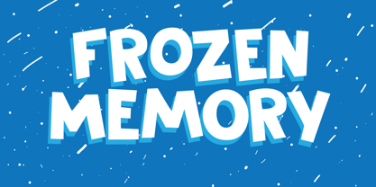 Frozen Memory Font Poster 1