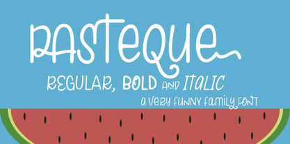 Pasteque Font Poster 1