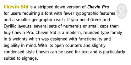 Chevin Std Font Poster 3