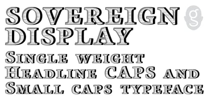 Sovereign Display Font Poster 2