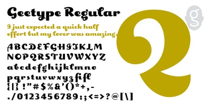 Geetype Font Poster 3