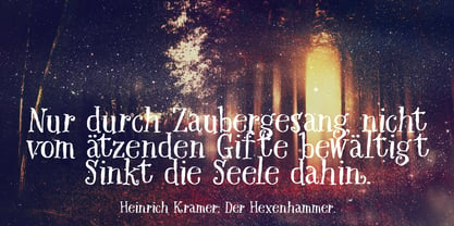 Hexenhammer Font Poster 3