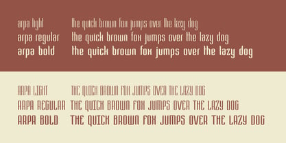 Arpa Font Poster 10